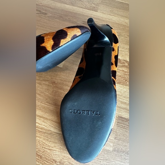 TALBOTS Calf Hair Animal Print Heels Pumps 6.5 - Picture 4 of 5